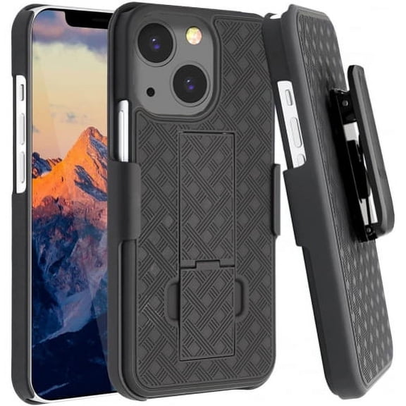 iPhone 13 Case Swivel Belt Clip Holster Defender Cover Kickstand Combo Y3V for iPhone 13 Model