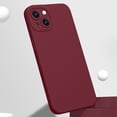 thumbnail image 1 of for iPhone 13 Case for Women with Full Camera Lens Protection, Silicone Girly Cute Side Soft Ultra Slim Shockproof Protective Lightweight Phone Cover for iPhone 13, Winered, 1 of 9
