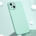 thumbnail image 1 of for iPhone 13 Case for Women with Full Camera Lens Protection, Silicone Girly Cute Side Soft Ultra Slim Shockproof Protective Lightweight Phone Cover for iPhone 13, Lightcyan, 1 of 9