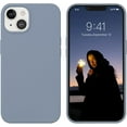 thumbnail image 1 of iPhone 13 Case iPhone 13 Phone Case Liquid Silicone Soft Gel Rubber Cover Microfiber Lining Anti-Scratch Durable Full Body Shockproof Protective Phone Cases for iPhone 13 6.1", Lavendar Grey, 1 of 14