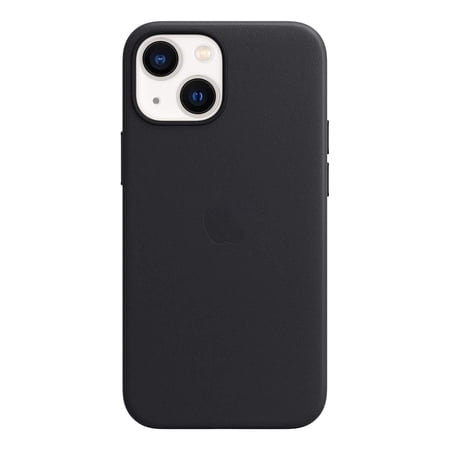 iPhone 13 Leather Case with MagSafe Unisex-Midnight