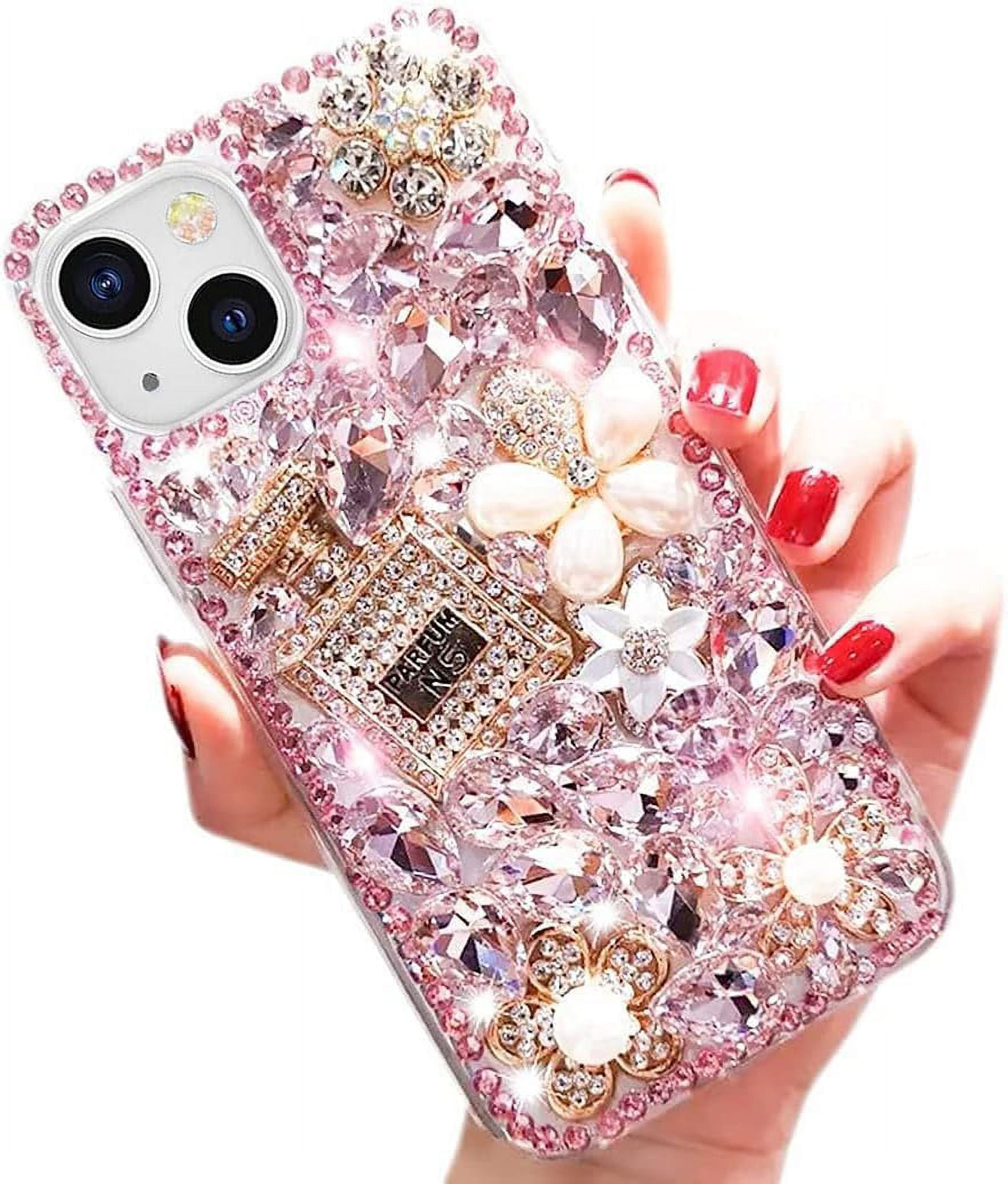 iPhone 13 Luxury Bling Glitter Case, Diamond Rhinestone 3D Perfume ...