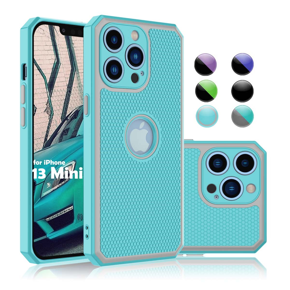 iPhone 13 Mini Case, Case Cover for iPhone 13 Mini 5.4", Njjex Shock
