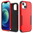 thumbnail image 1 of for iPhone 13 Mini Case, Defender Case Compatible with iPhone 13 Mini Case, Hybrid Heavy Duty Military Grade Full-Body Drop Shockproof Dustproof 3-Layers Rugged Protective Phone Cover, 
Red/Black, 1 of 6