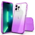 thumbnail image 1 of iPhone 13 Mini Case, Rosebono Hybrid Gradient Transparent Soft TPU Clear Skin Cover Case For iPhone 13 Mini (Purple), 1 of 4