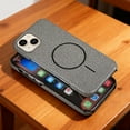 thumbnail image 1 of for iPhone 13 Mini Magnetic Case, Carbon Fiber Texture Slim Protective Cover, [Compatible with Mag-Safe] Military Grade Protection Shockproof Anti-Scratch Cover for iPhone 13 Mini, Gray, 1 of 10