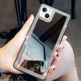 thumbnail image 1 of for iPhone 13 Mirror Case for Women with Bling Rhinestone, Stick on Mirror for Phone Case,Mirror Phone Cover That Can Be Used for Outdoor Makeup for Girl(Glitter Diamond Mirror), 1 of 16