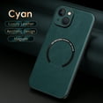 for iPhone 13 PU Leather Case Compatible with MagSafe & Car