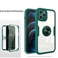 thumbnail image 1 of iPhone 13 Phone Case, Slim Screen Protector Full Protection Kickstand Magnetic Ring for iPhone 13 Phone Case Green, 1 of 7
