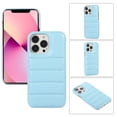 thumbnail image 1 of iPhone 13 Pro Case 6.1 Inch 2021 Release - TECH CIRCLE Lightweight Synthetic Leather Case Stylish Portable Durable Slim Fit Carrying Cell Phone Cover Case for Apple iPhone 13 Pro 6.1" (Light Blue), 1 of 7