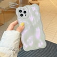 thumbnail image 1 of for iPhone 13 Pro Case 6.1 Inch Cute Wave Pattern Aesthetic Phone Case 3D Curly Wavy Shape Plating Glitter Bling for Women Girls Soft Bumper Silicone Shockproof Case, Pearl Pink, 1 of 9