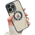 thumbnail image 1 of for iPhone 13 Pro Case with Camera Lens Protector, Logo View for Women Men, Soft Plating Transparent Slim Ultrathin Phone Cases for iPhone 13 Pro Clear Back Cover (for iphone13Pro,Blue), 1 of 13