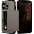 thumbnail image 1 of iPhone 13 Pro Case with Card Holder Heavy Duty Protective Dual Layer Shockproof Hidden Card Slot Slim Wallet Case for iPhone 13 Pro for Men&Women(Coffee), 1 of 14
