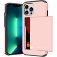 thumbnail image 1 of for iPhone 13 Pro Case with Card Holder,for iPhone 13 Pro Wallet Case Anti-Scratch Dual Layer Hidden Pocket Case Shockproof Cover Compatible with for iPhone 13 Pro 5G-Pink, 1 of 13