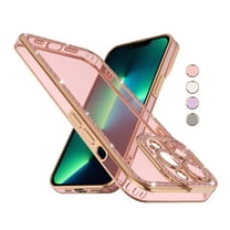 iPhone 13 Pro Case, iPhone 13 Pro Case with Diamond, Njjex Silicone Rubber Gel TPU Cases Cute Glossy Cover for Women & Girls Sparkle Bling Rhinestone Slim fit for Apple iPhone 13 Pro 6.1" 2021