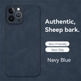 thumbnail image 1 of for iPhone 13 Pro Case, Classic Soft TPU and PU Leather Slim Cover Case, Anti-Vibration Anti-Slip Ultralight Luxury Phone Case Cover for iPhone 13 Pro 6.1 Inch for Men & Women, Navyblue, 1 of 6