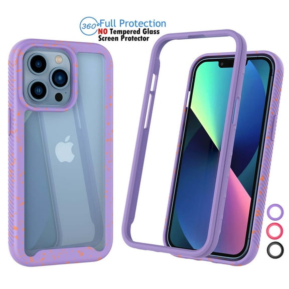 iPhone 13 Pro Case Clear, Cover Case Slim for iPhone 13 Pro 6.1", Njjex Full-Body Rugged Transparent Clear Back Bumper Case Cover for Apple iPhone 13 Pro 6.1" 2021