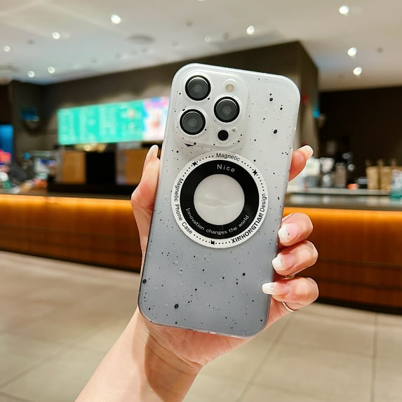 for iPhone 13 Pro Case Compatible with MagSafe, Cute Gradient Color Case for Women Girls Magnetic Case Soft TPU and PC Shockproof Back Slim Multicolor for iPhone 13 Pro - Gray