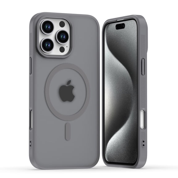 for iPhone 13 Pro Case, Compatible with MagSafe, Luxury Magnetic Translucent Matte Ultra Slim Protective Military-Grade Drop Protection Lightweight Phone Cover for iPhone 13 Pro, Gray