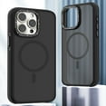 thumbnail image 1 of For iPhone 13 Pro Case [Compatible with MagSafe] [Military-Grade Drop Protection] [Anti-Fingerprint] [Anti-Scratch] Slim Silky-Soft Touch Translucent Matte Shockproof Grip Case,Black, 1 of 7