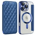 thumbnail image 1 of for iPhone 13 Pro Case Compatible with Magsafe, Slim Fit Flip Protective PU Leather Wallet Case with RFID Blocking Card Slot Build-in Len Protector for iPhone 13 Pro, Royalblue, 1 of 8
