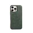 thumbnail image 1 of For iPhone 13 Pro Case Cover, Retro PU Leather Magnetic Case [Compatible with Magsafe] Drop Protection Slim Fit Bumper Phone Case for Women Men, Green, 1 of 6