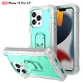 thumbnail image 1 of iPhone 13 Pro Case - Heavy Duty Hybrid Rugged Dual Layer Protective Shockproof Kickstand Cover with Ring Holder for Apple iPhone 13 Pro, F, 1 of 7