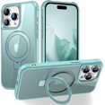 thumbnail image 1 of for iPhone 13 Pro Case with Invisible  Ring Stand Translucent iPhone 13 Pro Phone Case 6.1" [Compatible with MagSafe][-Grade Drop Protection][Great Grip Feeling], Blue, 1 of 6