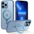 thumbnail image 1 of for iPhone 13 Pro Case  with Invisible Stand [Compatible with Magsafe], Full Body Protective Cover Slim Shockproof Kickstand Phone Case for Apple iPhone 13 Pro 6.1", Blue, 1 of 17