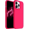 thumbnail image 1 of iPhone 13 Pro Case,[Military Shockproof Protection] Liquid Silicone Phone Case with [Soft Anti-Scratch Microfiber Lining] Camera & Screen Protection 6.1 inch Slim Thin Cover（Hot Pink）, 1 of 15