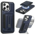 thumbnail image 1 of for iPhone 13 Pro Case PU Leather, 2 in 1 Detachable, Compatible with MagSafe, with Card Holder, PU Leather Kickstand Card Slots Case for iPhone 13 Pro, Darkblue, 1 of 4