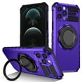 thumbnail image 1 of For iPhone 13 Pro Case with Ring Stand,360°Rotatable Ring Holder Magnetic Kickstand,2-Layer Full Body Heavy Duty Shockproof Rugged,Non-Slip Protective Phone Case for iPhone 13 Pro,Purple, 1 of 11