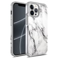 thumbnail image 1 of iPhone 13 Pro Case, Rosebono Slim Hybrid Shockproof Hard Cover Graphic Fashion Colorful Skin Cover Armor Case for iPhone 13 Pro 6.1" (White Marble), 1 of 5