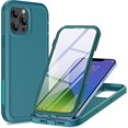 thumbnail image 1 of for iPhone 13 Pro Case with Screen Protector,[Built in Screen Protector][Shockproof][Dropproof],Full-Body Rugged Military Grade Protective for iPhone 13 Pro Case 6.1 in(Turquoise), 1 of 7