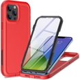 thumbnail image 1 of for iPhone 13 Pro Case with Screen Protector,[Built in Screen Protector][Shockproof][Dropproof],Full-Body Rugged Military Grade Protective for iPhone 13 Pro Case 6.1 in(Red/Black), 1 of 13