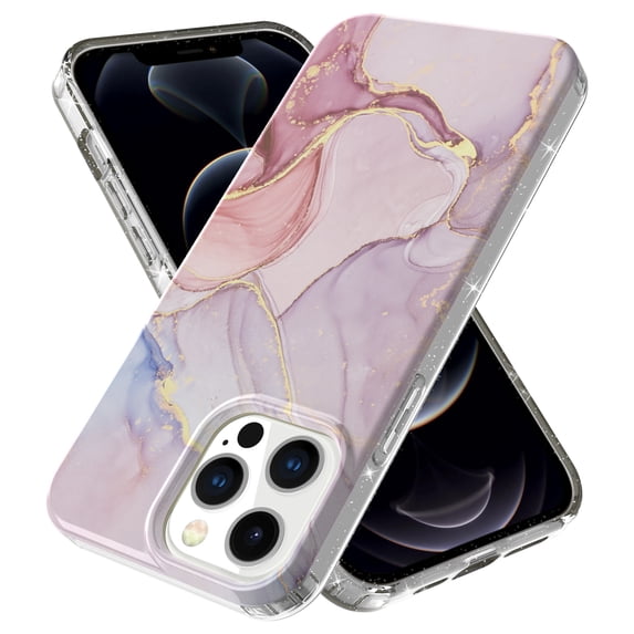 iPhone 13 Pro Case, Ultra Thin Hybrid Protective Lightweight Marble Design Shockproof Case Soft TPU Back Cover for iPhone 13 Pro 6.1", C