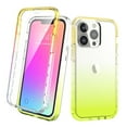 thumbnail image 1 of iPhone 13 Pro Case With Built-in Screen Protector, Rosebono Hybrid Gradient Transparent Soft TPU Clear Skin Cover Case For iPhone 13 Pro (Yellow), 1 of 5