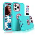 thumbnail image 1 of Tekcoo 11013221GN Shock Absorption Silicone Bumper Cell Phone Case for Apple iPhone 13 Pro, Mint, 1 of 7