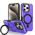 thumbnail image 1 of for iPhone 13 Pro Hybrid Case with Magnetic Ring Multi-Angle Stand, for Women Men [Excellent Grip Feeling] Drop Protective Case Cover for iPhone 13 Pro 6.1 inch - Purple, 1 of 13