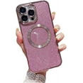thumbnail image 1 of for iPhone 13 Pro Magnetic Case ，Full Protection  Glitter Case with Camera Lens Protector Anti-Scratch Dust-Proof Net Case Cover for Women Girls -Pink, 1 of 7