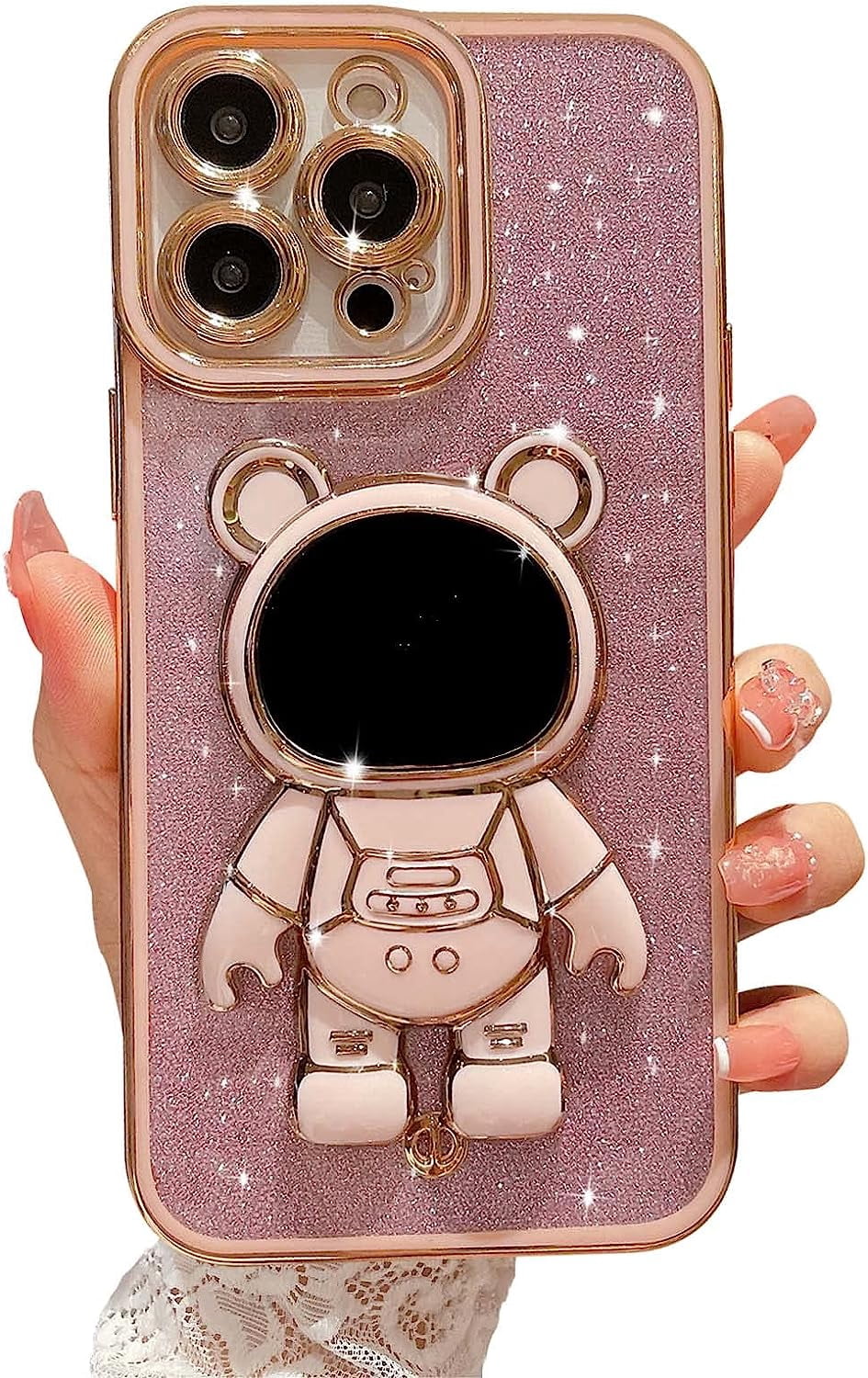 Soft Silicone Phone Cover Kickstand Multicolor Astronaut Design IPhone Case  With Stand  Fits IPhone 16/15/14/13/12/11/X/8 & More Cases, Covers And  Skins For Apple IPhone 13 Pro Max