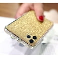 thumbnail image 1 of for iPhone 13 Pro Max Bling Glitter Case for Women Cute Diamond Rhinestone with Shiny Sparkly Sticker Skin Plating Metal Bumper Frame Edge Protective Cover Girly Fashion Luxury Case Gold, 1 of 12
