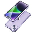 thumbnail image 1 of for iPhone 13 Pro Max Bumper, Aluminum Metal Frame Shockproof & Carbon Fiber Back Patch & Lens Protector Shock Absorbent Raised Edge Protection for iPhone 13 Pro Max 6.7 inch - Purple, 1 of 12