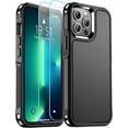 thumbnail image 1 of for iPhone 13 Pro Max Case, [12 FT Military Grade Drop Protection][with 2 Pcs Tempered Glass Screen Protector] Heavy Duty Shockproof Phone Cover for iPhone 13 Pro Max 6.7 inch,Black, 1 of 7