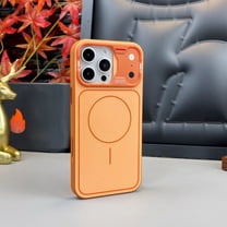 for iPhone 13 Pro Max Case, 17 Pro Max–Inspired Design, Strong Magnetic Ultra Slim Hard PC Protective Back Cover, Luxury Shockproof Anti-Scratch Stylish Men Women Thin Fit Phone Case, Orange