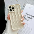thumbnail image 1 of for iPhone 13 Pro Max Case 6.7 Inch Cute Water Ripple Pattern Phone Case Curly Wave Phone Case Wavy Edge Soft Silicone Case for Girls Boys Shockproof Bumper Protective Case, Beige, 1 of 12