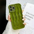 thumbnail image 1 of for iPhone 13 Pro Max Case 6.7 Inch Cute Water Ripple Pattern Phone Case Curly Wave Phone Case Wavy Edge Soft Silicone Case for Girls Boys Shockproof Bumper Protective Case, Green, 1 of 12