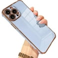 thumbnail image 1 of for iPhone 13 Pro Max Case 6.7 Inch Plating Stylish Design Soft TPU Scratch-Proof Shockproof Camera Lens Reinforced Corner Drop Resistant 360 Degree Protective Wireless Slim Cover-Lavender Gray, 1 of 11