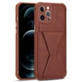 thumbnail image 1 of iPhone 13 Pro Max Case 6.7", Magnetic Wallet Flip Kickstand PU Leather Anti-Slip Back Cover with Card Slots Holder, Brown, 1 of 1