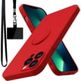 thumbnail image 1 of for iPhone 13 Pro Max Case,Built-in 360° Rotatable Ring Holder|Anti-Scratch Soft Microfiber Lining|Support Car Mount|iPhone 13 Pro Max Phone Case Cover for Girls Women Red 10-ip13pm-02, 1 of 13